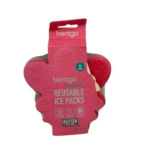 Bentgo Buddies Reusable Ice Packs -  Glitter Edition ~ 4 Pack ~ Fairy ~ NEW